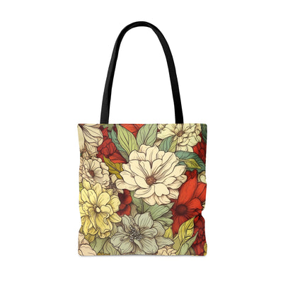 Vintage  Earth Florals Tote Bag