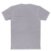 4.3 oz unisex t shirt 100% combed ring spun cotton with a noodle in a take away box front design in heather gray back view