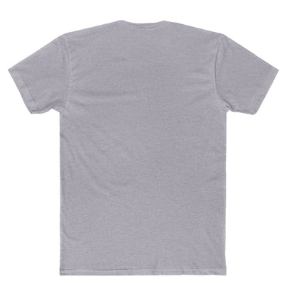 4.3 oz unisex t shirt 100% combed ring spun cotton with a noodle in a take away box front design in heather gray back view