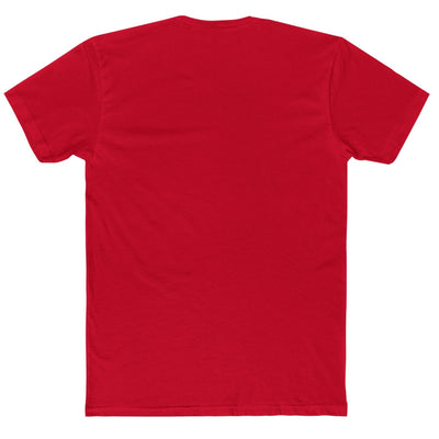 4.3 oz unisex t shirt 100% combed ring spun cotton with a noodle in a take away box front design in red back view