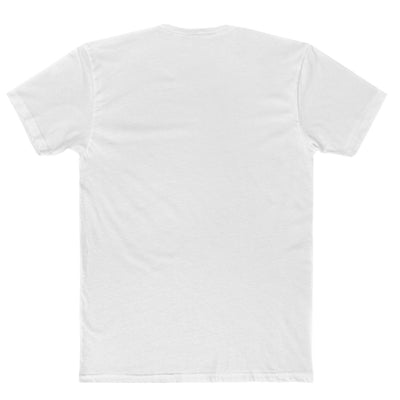 4.3 oz unisex t shirt 100% combed ring spun cotton with a noodle in a take away box front design in white back view