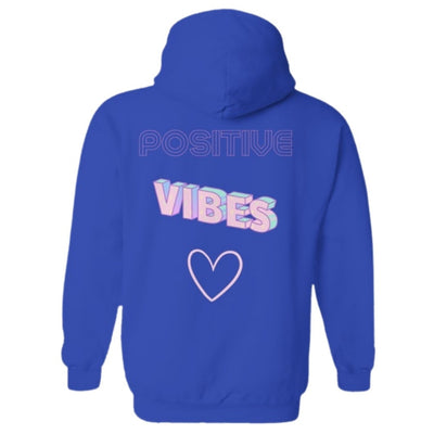 People and the Universe Positive Vibes Heart Hoodie